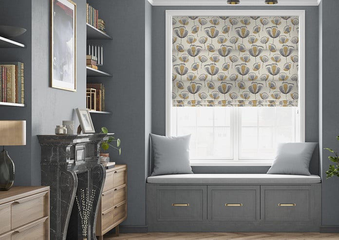 Helix, Gold - Twist&Fit Roman Blind - Image 3